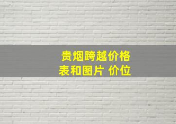 贵烟跨越价格表和图片 价位